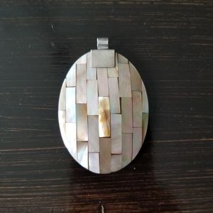 Mother of Pearl Sterling Silver Pendant
